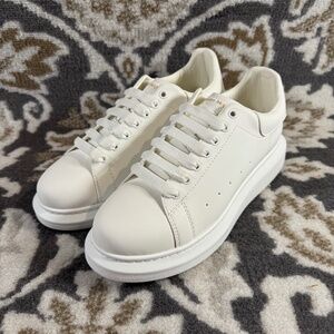 Alexander McQueen Oversized Leather Sneakers Size 12